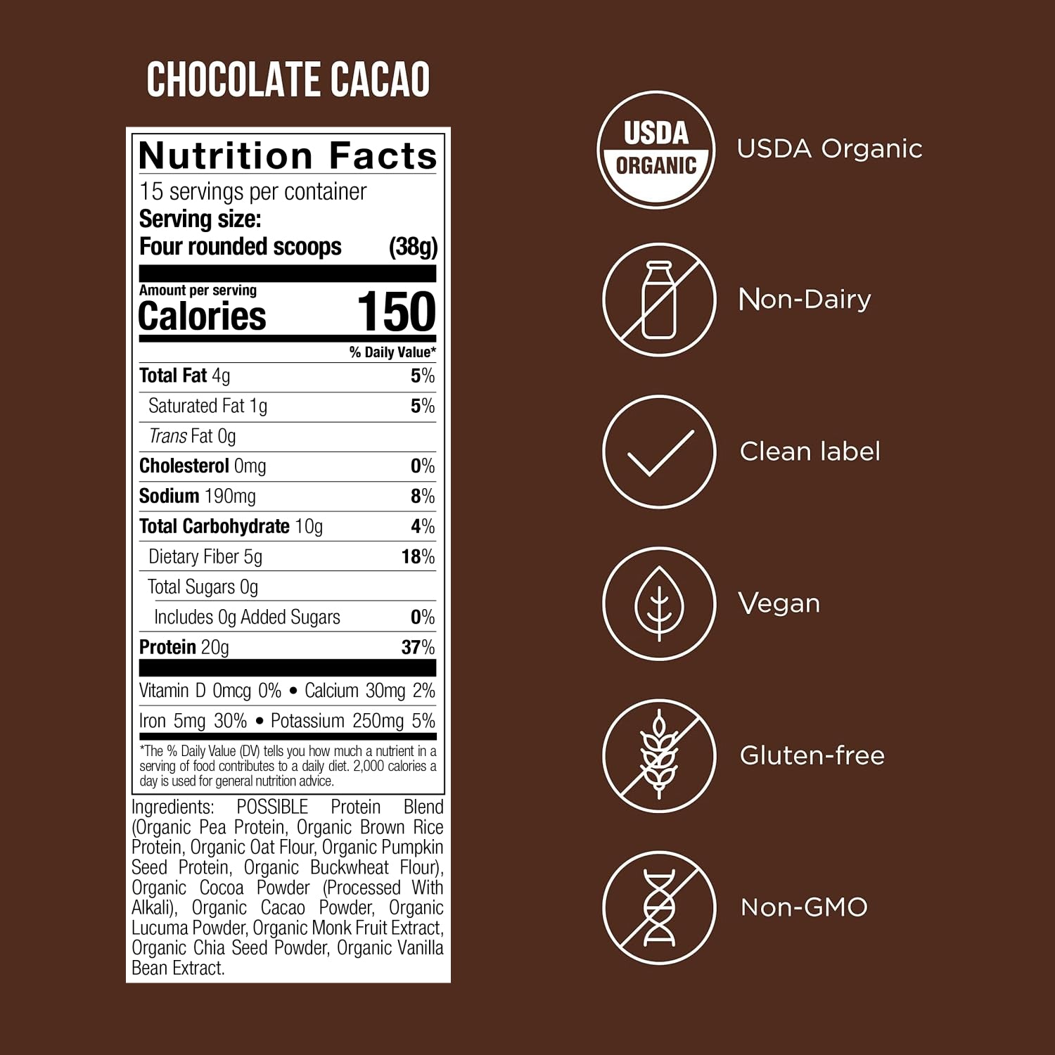 Chocolate Cacao / 30 Day Serving