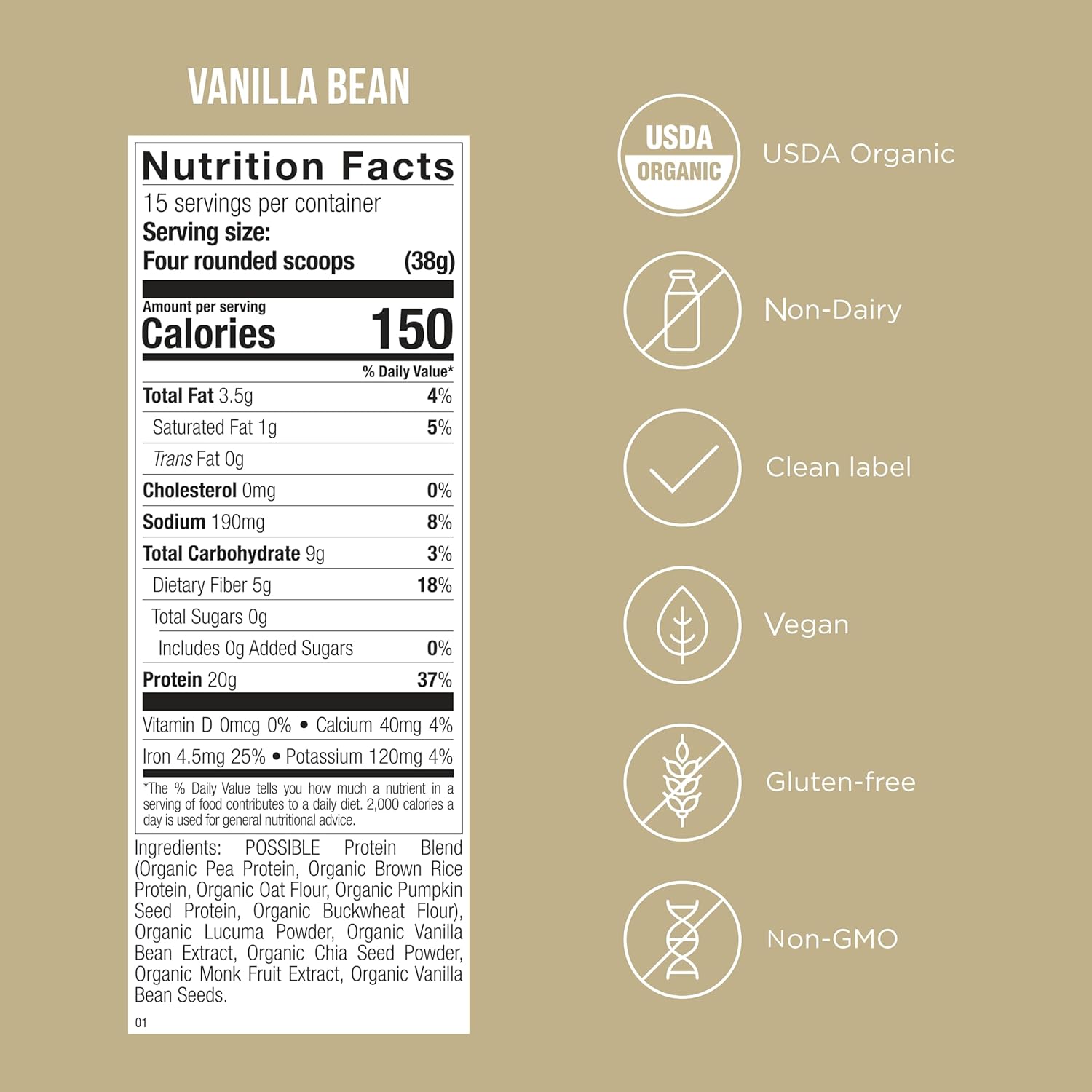 Vanilla Bean / 30 Day Serving